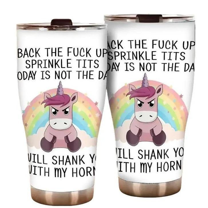 Funny Unicorn Tumbler I Sparkle Like A Diamond But I Can Cut Like One Too 20oz & 30oz Stainless Steel Tumbler Stylish...