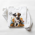Funny Watercolor Flowers Dogs Sweatshirts 4th of July Hoodie Tropical Dog Summer Cute T-shirt Hunting Season Unisex...