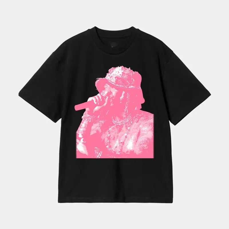 Futureee PINK Big Face Graphic Tee - Cool and Iconic Shirt Hoodie, Sweatshirt | ZylaModa.com