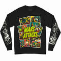 MARS ATTACKS: WAX PACK LEGACY - LONG SLEEVE SHIRT (GLOW IN THE DARK) Hoodie, Sweatshirt | ZylaModa.com (Image 1)