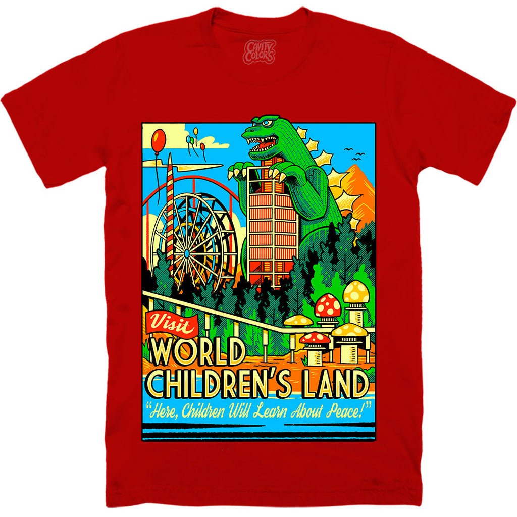 WORLD CHILDREN'S LAND - T-SHIRT (PEACEFUL RED) Hoodie, Sweatshirt | ZylaModa.com (Image 1)