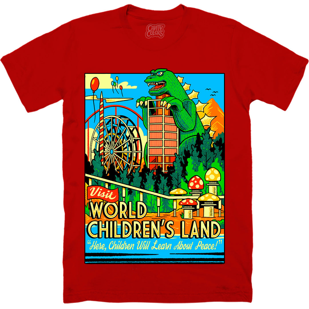 WORLD CHILDREN'S LAND - T-SHIRT (PEACEFUL RED) Hoodie, Sweatshirt | ZylaModa.com (Image 1)
