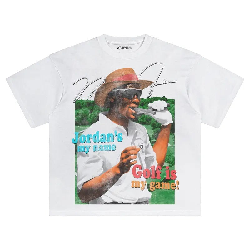 GOLF WITH MIKE TEE | VINTAGE GRAPHIC T-SHIRT SWEATSHIRT HOODIE | SPORT TEE | GIFT FOR FAN | ZylaModa.com