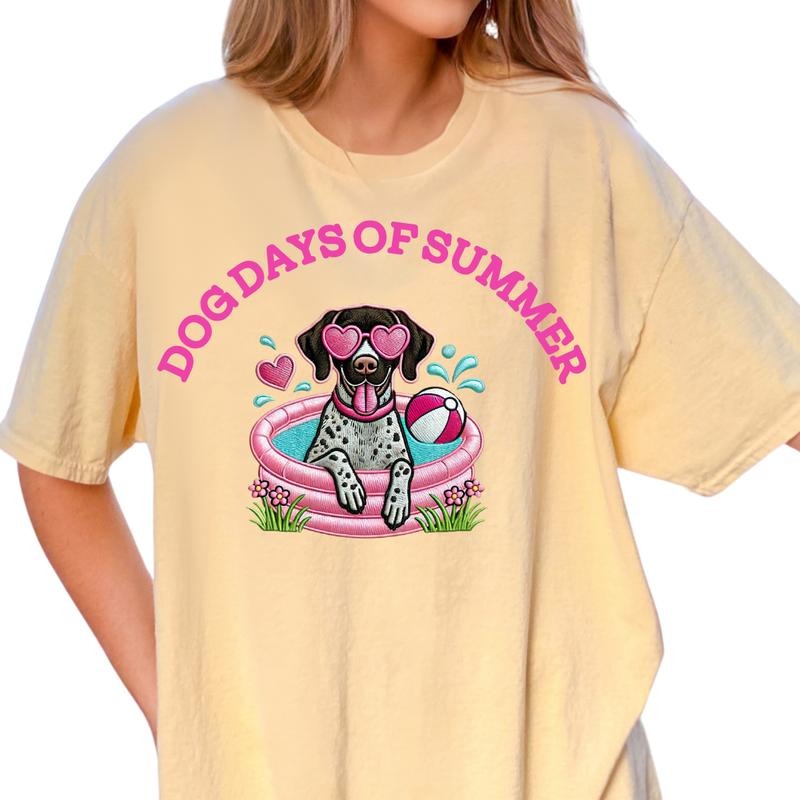 GSP Dog Days of Summer Shirt ~ Unisex Apparel Relaxed Fit Printed In The USA Clothing Womenswear Casual Comfort Cotton...