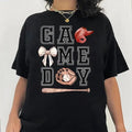 Game Day Baseball Bow Shirt, Coquette Baseball Shirt, Game day Shirt, Baseball Mom, Baseball Graphic Tees Hoodie, Sweatshirt