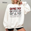 Game Day Baseball Bow Sweatshirt, Coquette Baseball Shirt, Trendy Baseball Mom Top, Cute Sports Graphic Shirts, Cozy...