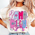 Game Day Baseball Coquette tshirt, Brushstroke Baseball Coquette sweatshirt, Tis the Season sweatshirt, Baseball Bow...