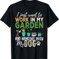Gardening T-Shirt Dog Lover Gardener Garden Pet Gift Plants T-Shirt Hoodie, Sweatshirt | ZylaModa.com