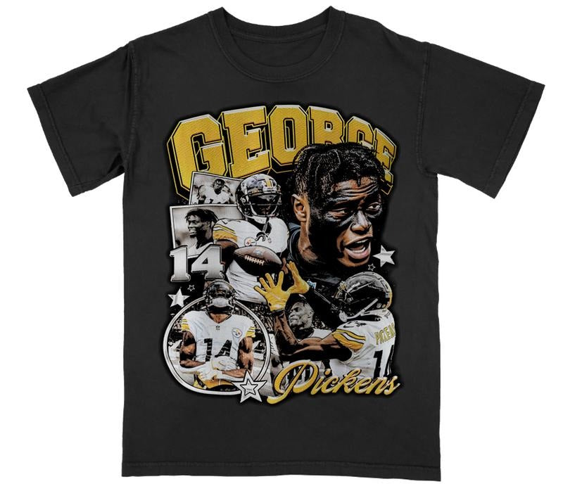George Pickens Tee - VINTAGE TEE - SPORT TEE - GRAPHIC MEN'S T-SHIRT SWEATSHIRT HOODIE - GIFT FOR FAN | ZylaModa.com