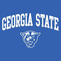 Georgia State Panthers Arch Logo Long Sve Shirt - Royal Vintage Unisex T-shirt Sweatshirt Hoodie | ZylaModa.com