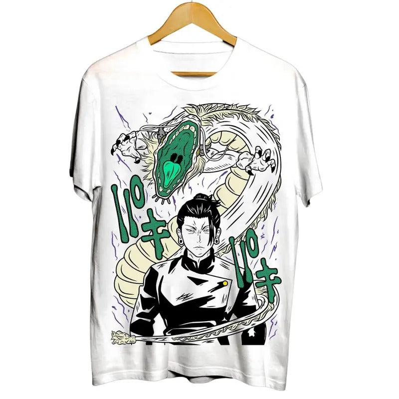 Geto Suguru Short Sleeve Jujutsu Kaisen, Gojo Anime Unisex Shirt, Jujutsu Kaisen Tshirt, Anime Shirt, Men vintage tee,...