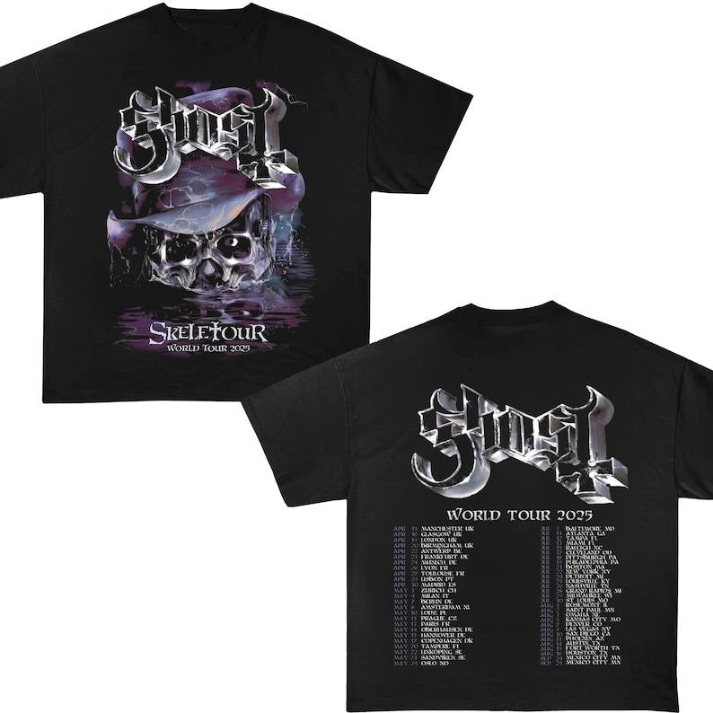 Gh0st World Tour 2025 Fan Gift, Skeletour World Tour Tee, Gh0st World Tour Shirt, Fan Shirt Hoodie, Sweatshirt | ZylaModa.com