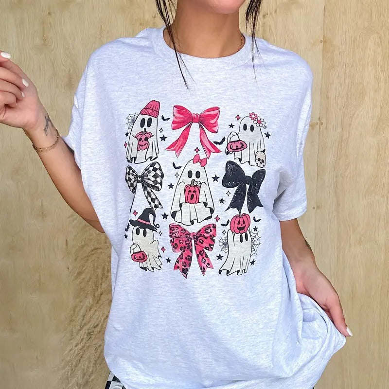 Ghost Bows Graphic Top T-Shirts, Hoodie, Sweatshirt | ZylaModa.com