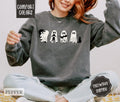 Ghost With Cats Sweatshirt Comfort Colors, Halloween Crewneck, Fall Sweater Womenswear cute ghost T-Shirts, Hoodie