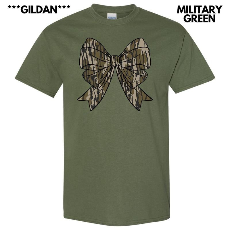 Gildan - Camouflage Bow T-Shirt 'NLB' Hoodie, Sweatshirt | ZylaModa.com