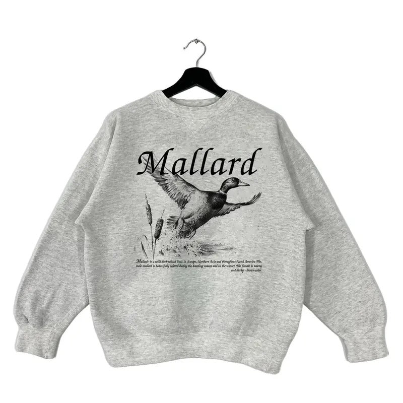 Gildan Hunting Season Mallard Duck National Wildlife Vintage 90s Sweatshirt Pullover T-shirt Hoodie Unisex Cotton...
