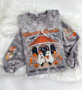 Gilmore Ghouls Halloween Bleached Graphic Sweatshirt or Hoodie Unisex  Womenswear Crewneck Casual Top DTF Printed Coton...
