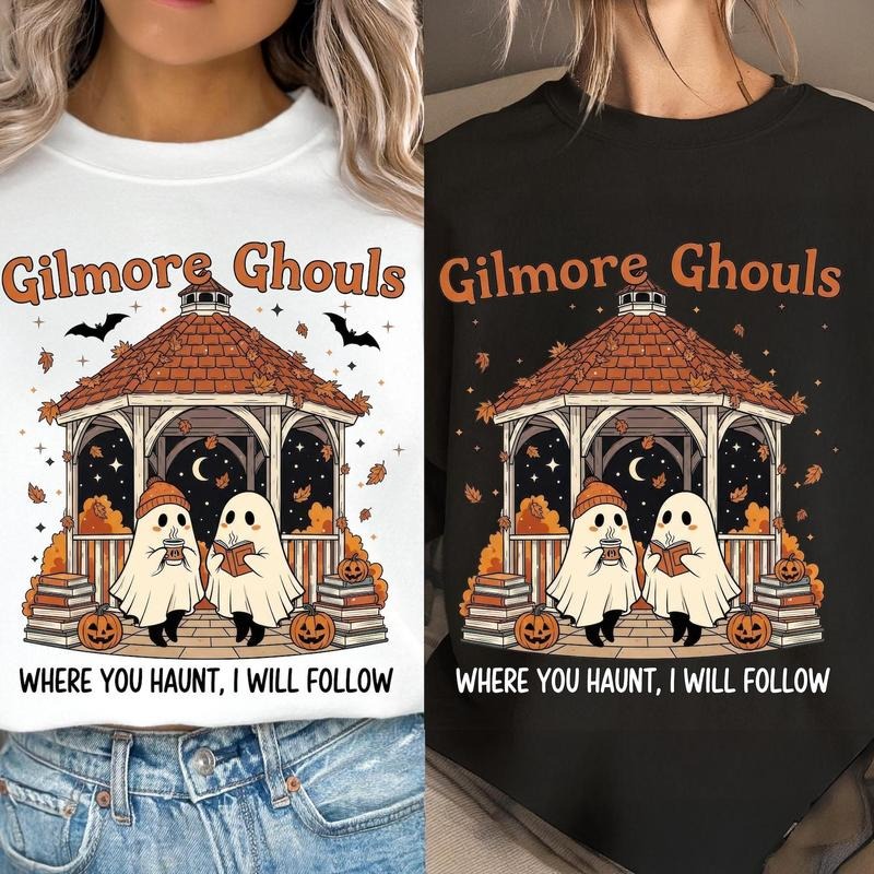 Gilmore Ghouls Halloween Shirt, Ghost Spooky Season Halloween Shirt, Ghost Halloween Shirt, Funny Halloween Kids Shirt...