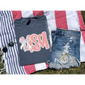 Gingham USA bow t shirt  | Denim comfort colors t shirt | 4th of July T shirt Hoodie, Sweatshirt | ZylaModa.com