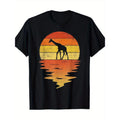 Giraffe Shirt Retro Sunset 70s Retro Giraffe T-shirt Made in USA Hoodie, Sweatshirt | ZylaModa.com
