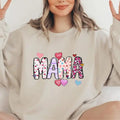 Mama Valentine Unisex Crewneck Sweatshirt/T-Shirt, Gift For Mom/Girl Friend, Unisex Style, 100% Cotton, Pullover Crewneck...