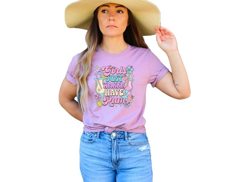 Girls Just Want to Have Rum T-Shirt Hoodie, Sweatshirt | ZylaModa.com