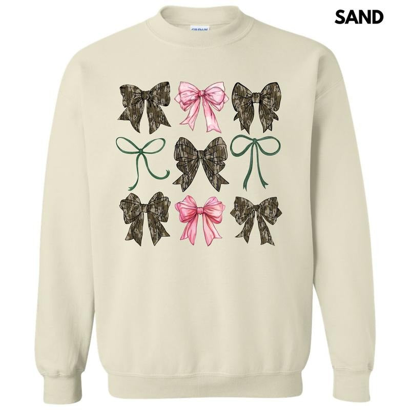 Girly Camo Bow Collage Sweatshirt 'NLB' T-Shirts, Hoodie | ZylaModa.com