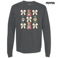 Glam Nutcracker Bow Collage Long Sleeve Comfort Colors T-Shirt 'NLB' Hoodie, Sweatshirt | ZylaModa.com
