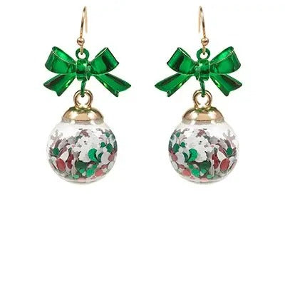 Glitter Ball Christmas Ornament Earrings T-Shirts, Hoodie, Sweatshirt | ZylaModa.com