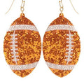 Glitter Football Game Day Earrings T-Shirts, Hoodie, Sweatshirt | ZylaModa.com
