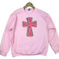 Glitz Pink Cross Sweatshirt T-Shirts, Hoodie | ZylaModa.com