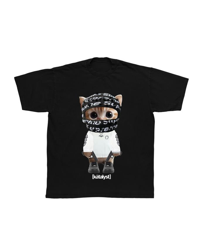 Glokk40Spaz Kitty Tee, Streetwear Graphic Shirt for Rap Fans Hoodie, Sweatshirt | ZylaModa.com