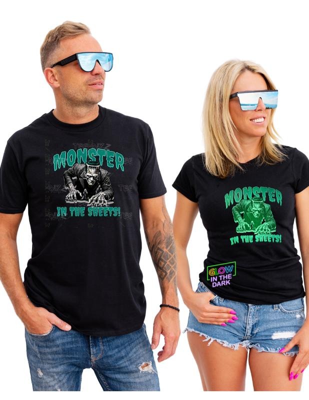 Glow Halloween Monster: Glow in the Dark Unisex Graphic T-Shirt for Men and Women Hoodie, Sweatshirt | ZylaModa.com