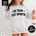 Go Team, Yay Sports Sweatshirt, Game Day Football Crewneck, Fall Women's Sweatshirt T-Shirts, Hoodie | ZylaModa.com