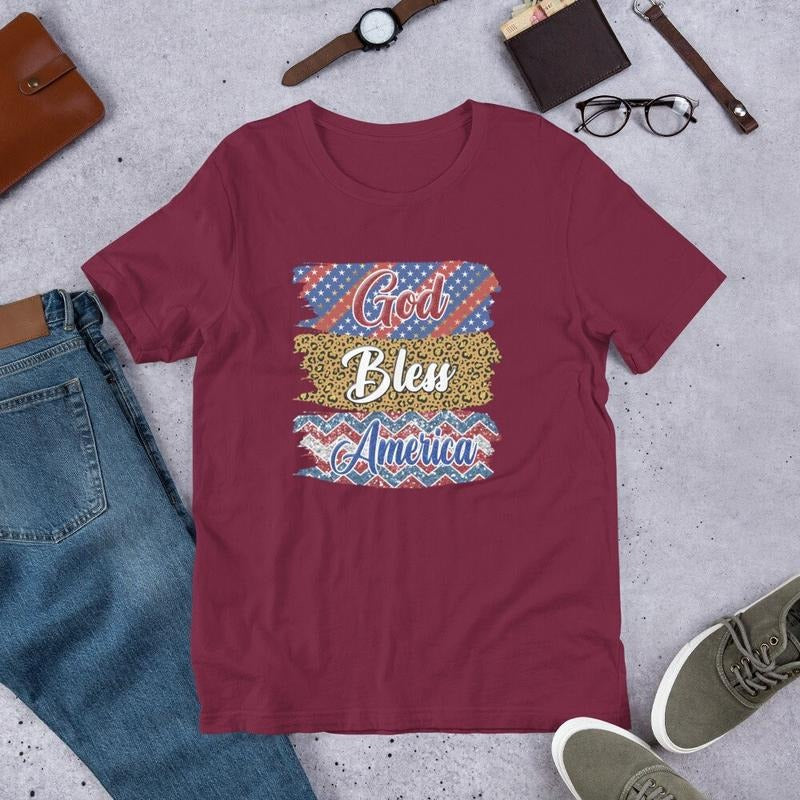 God Bless America Shirt 4th July Shirt Independence Day Shirt America Love Shirt I Love America Shirt Gift For 4th...
