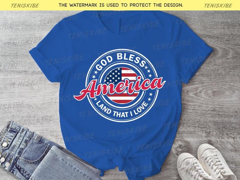 God Bless America Shirt 4th Of July Shirts 4th Of July Tshirt 4th Of July T-shirt Independence Day Tee Usa Patriotic Tee...