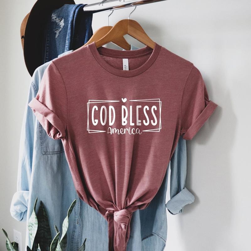 God Bless America Shirt America Freedom Shirt America Lover Shirt Red White Blue Shirt Patriotic Usa Shirt Freedom Usa...