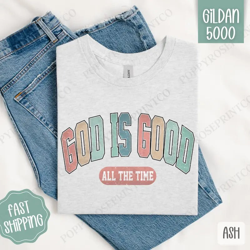 God is Good Shirt Gildan, Religious Tee, Christian Women's Tshirt Plus Sizes Hoodie, Sweatshirt | ZylaModa.com