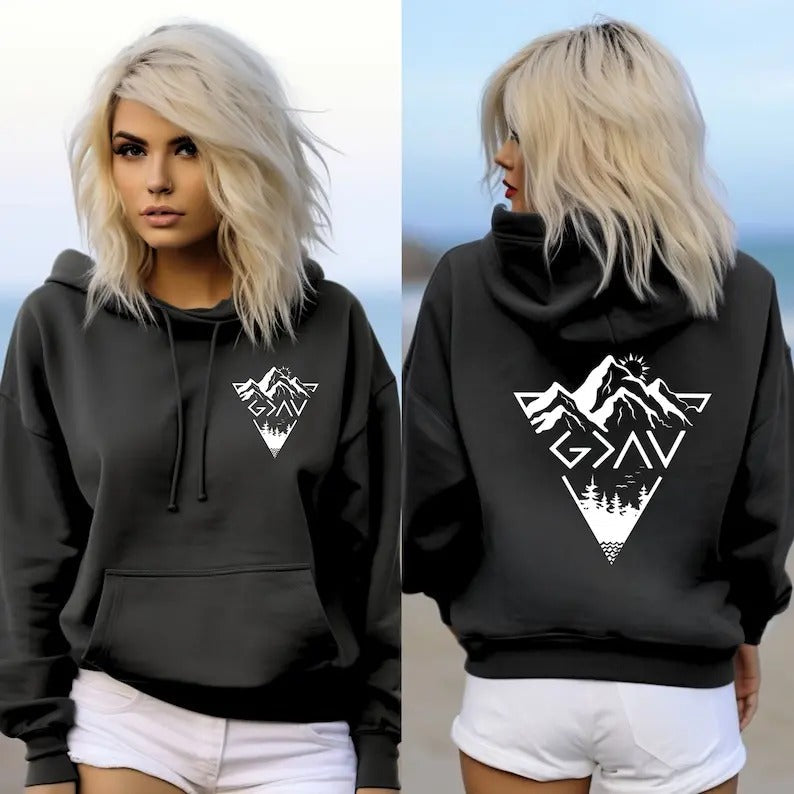 God is Greater Than the Highs and Lows Sweatshirt, Christian Hoodie, Bible Jesus Lover Gift, Faith Sweatshirt, Jesus ...