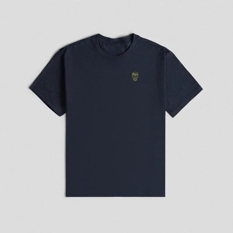 Core Skull Shirt - Navy/Gold Hoodie, Sweatshirt | ZylaModa.com