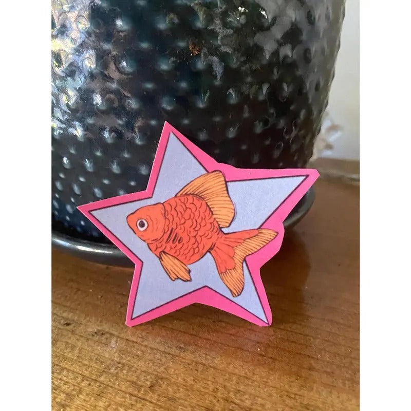 Goldfish Star Sticker | Glossy and Waterproof T-Shirts, Hoodie, Sweatshirt | ZylaModa.com