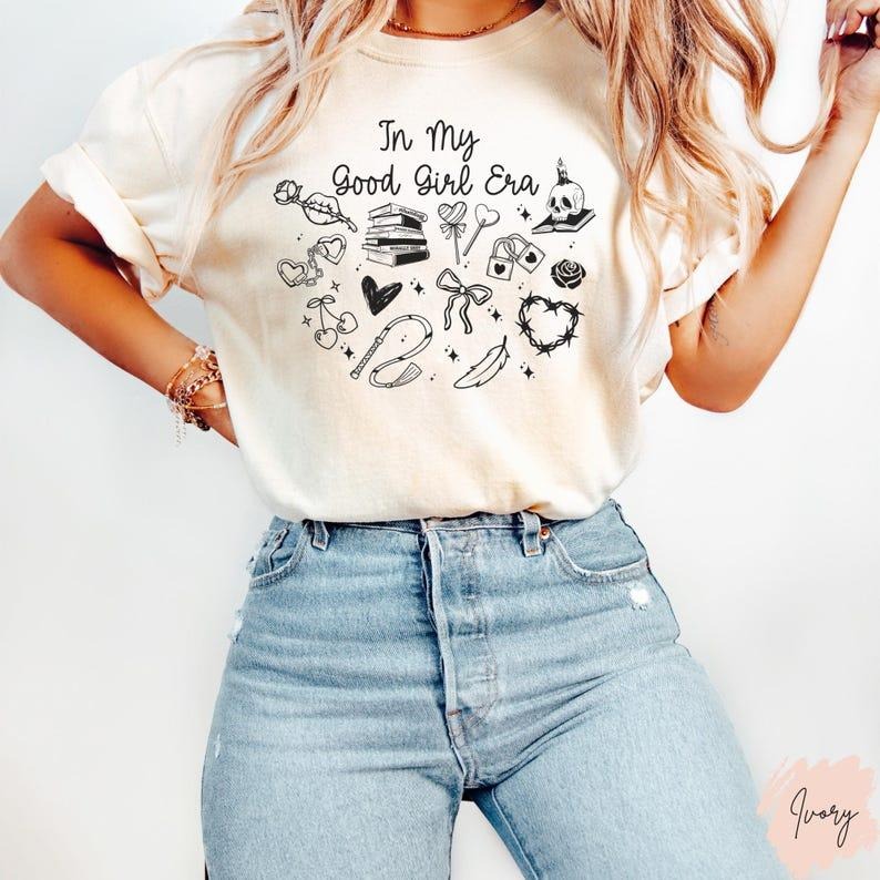 Good Girl Shirt Good Girl Era Trendy Dark Romance Reader Spicy Book Lover Shirt Smut Tee Bookworm Bookish Gift Book Club...