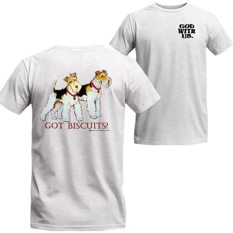 Got Biscuits Fox Terrier Dog Lovers T-Shirt, MW Unisex Shirt Menswear Top Hoodie, Sweatshirt | ZylaModa.com