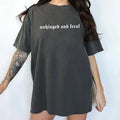 Gothic Unhinged And Feral Comfort Colors Shirt, Feral Women Unhinged Tees, Funny Sarcastic Feral Graphic Printed Tee,...