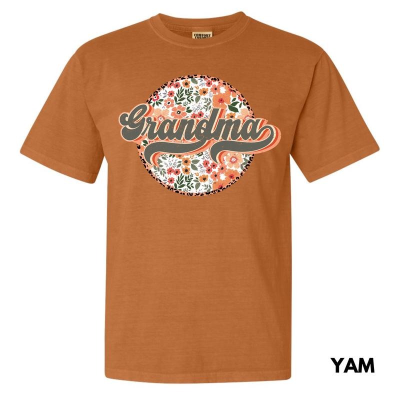 Grandma Flower Mix Comfort Colors T-Shirt 'NLB' Hoodie, Sweatshirt | ZylaModa.com