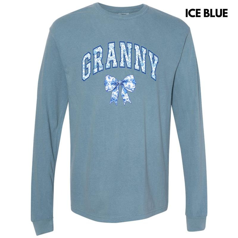 Granny Ginger Jar Florals Long Sleeve Comfort Colors T-Shirt 'NLB' Hoodie, Sweatshirt | ZylaModa.com