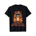 Graphic Otter Cartoon Complete And Otter Chaos Lover Animals T-Shirt Made in USA Hoodie, Sweatshirt | ZylaModa.com