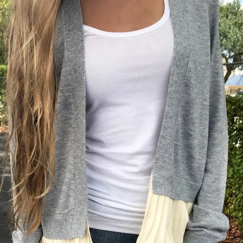 Gray Ruffle Cardiagn T-Shirts, Hoodie, Sweatshirt | ZylaModa.com