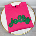Green Jolly Chenille Patch Sweatshirt T-Shirts, Hoodie | ZylaModa.com