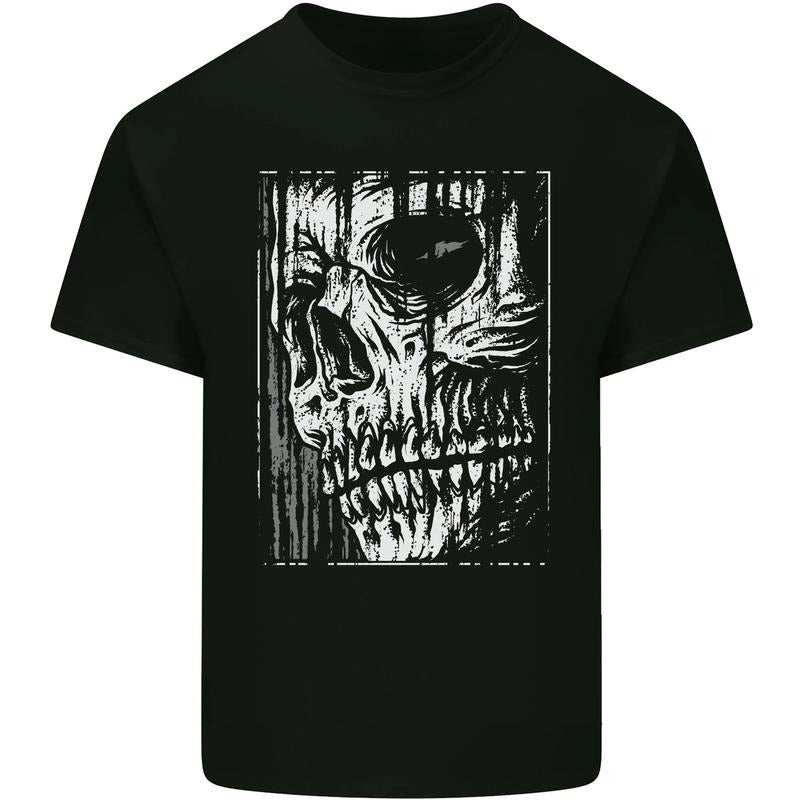 Grim Reaper Skull Gothic Biker Demon Mens Cotton T-Shirt Tee Top Made in USA Hoodie, Sweatshirt | ZylaModa.com